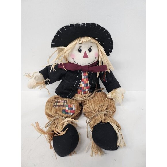 Scarecrow Fall Thanksgiving Halloween Tabletop Stuff Doll Home Decor Display - Picture 1 of 8
